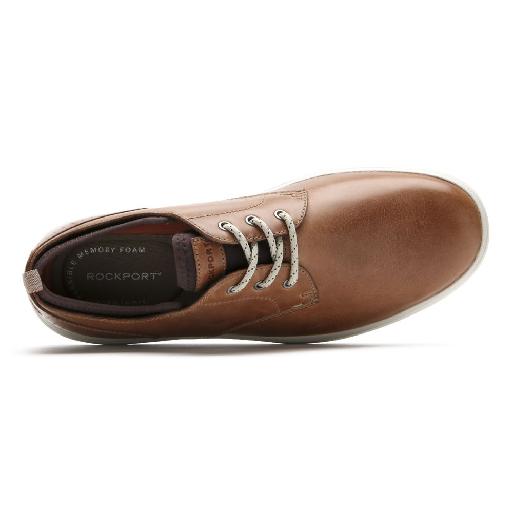 Oxfords Rockport Homem Marrom - Zaden Plain Toe - 20563JBUI